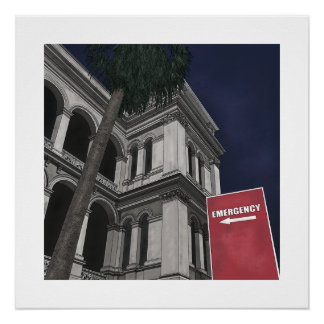 Pôster Poster do Departamento de Emergência