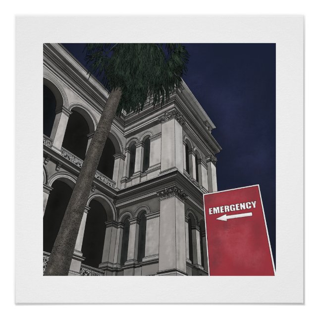 Pôster Poster do Departamento de Emergência (Frente)