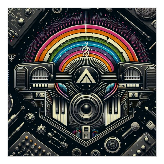 Pôster Poster do Festival de Música (Frente)