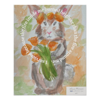 Pôster Poster do Fundraiser Alivio de incêndio selvagem d