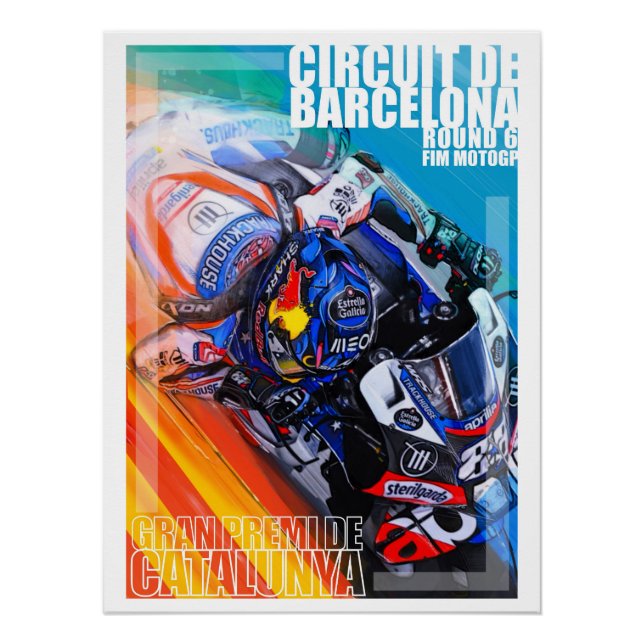 Pôster Poster do GP espanhol por Murraymoto (Frente)