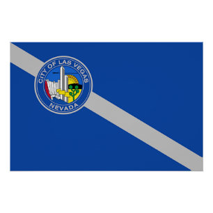 Pôster Poster do muro patriótico com bandeira de Las Vega