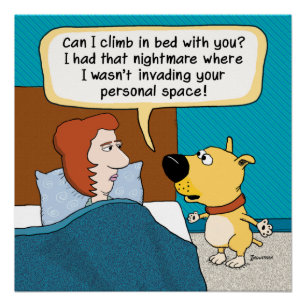 Pôster Poster do pesadelo do cão engraçado