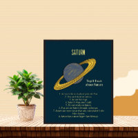 Poster do planeta Saturno
