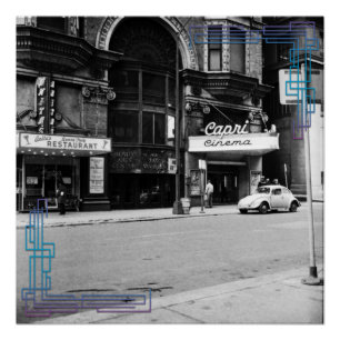 Pôster Poster do Teatro Chicago Capri 1967