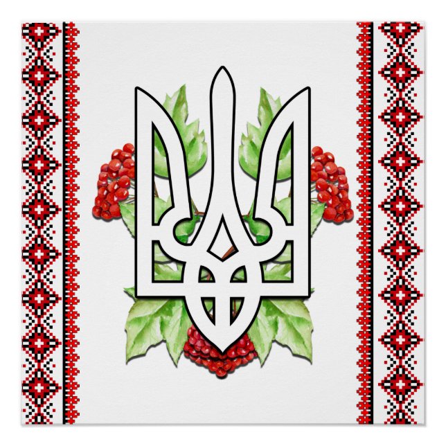 Pôster Poster do Triend Ucraniano Tryzub (Frente)