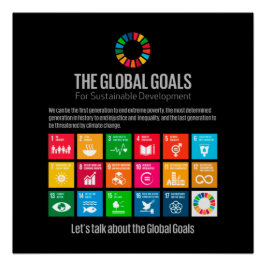 Pôster Poster dos Objetivos Globais