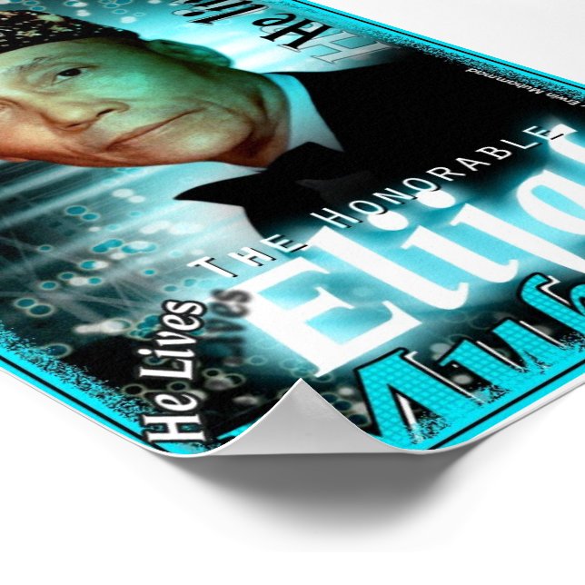 Pôster Poster: Elijah Muhammad Lives (Borda)
