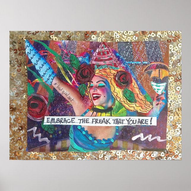 POSTER POSTER-EMBRAÇAR O LIXO QUE VOCÊ É. (Frente)