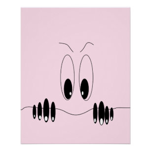 Pôster Poster engraçadinho Reproduzindo Olhos de Curiosid