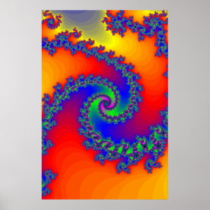 Pôster Poster: Espirais do Fractal