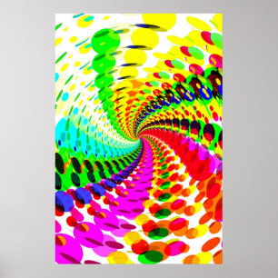 Poster Poster: Espiral abstrata/psicadélico