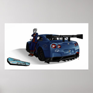 Pôster Poster: FANTOM e sua skyline de SHADDOWRYDERZ GT-r