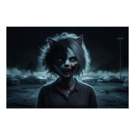 Pôster Poster Femme Chat 02