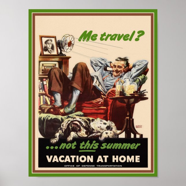 Pôster Poster: Férias em casa (Frente)