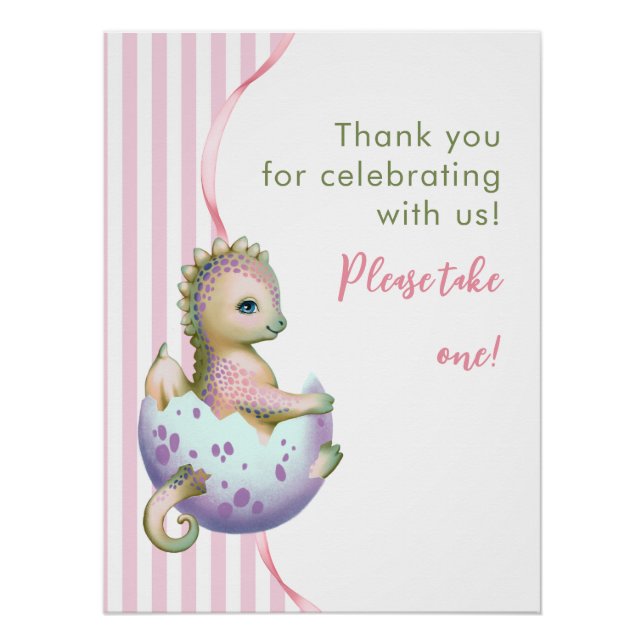 Pôster Poster for Baby Shower. (Frente)