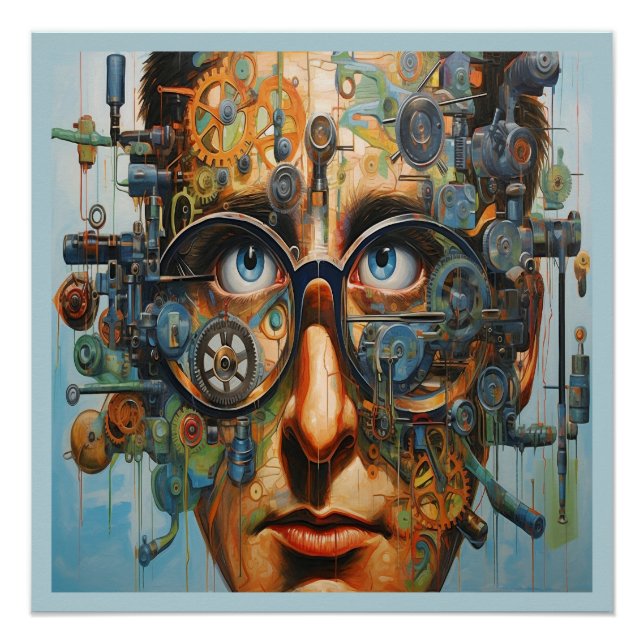 Pôster Poster futurística (Frente)