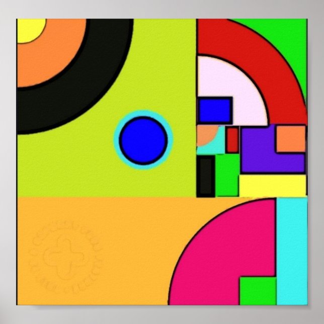 Poster Poster. Geometric design. Golden ratio (Frente)