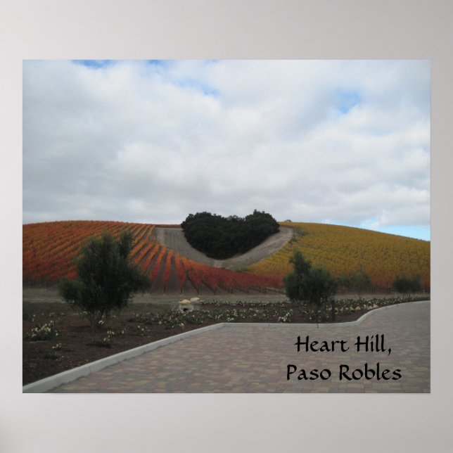 Pôster Poster: Heart Hill, Paso Robles, no outono (Frente)