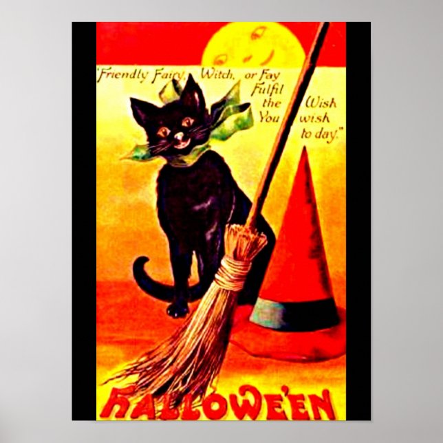 Pôster Poster-Holiday Art-Vintage Halloween 17 (Frente)