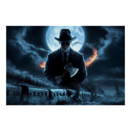 Pôster Poster Homme Noir Train 10