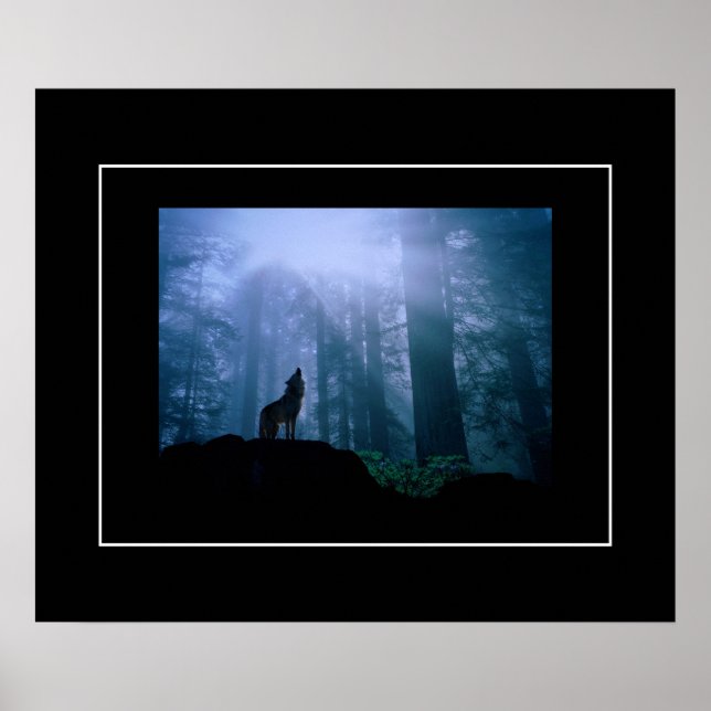 Poster Poster-Howling Wolf (Frente)