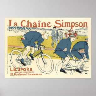 Pôster Poster/impressão: Anúncio da corrente da bicicle