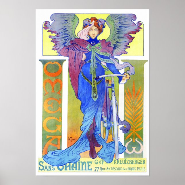 Pôster Poster/Impressão: Anúncio de bicicleta de safra -  (Frente)