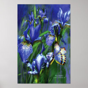 Pôster Poster/impressão azuis da arte da deusa