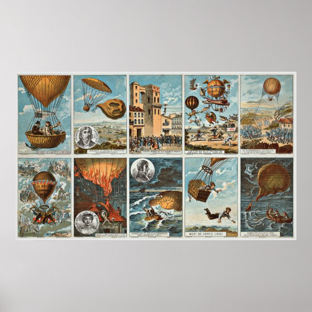 Pôster Poster/Impressão: Balões de ar quente - Sonho de v (Frente)