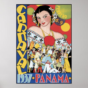 Pôster Poster/impressão: Carnaval Panamá 1937