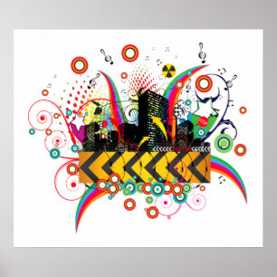 Pôster Poster/impressão:   Cidade EUA do partido