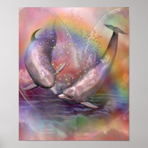 Pôster Poster/impressão da arte das bolhas do amor