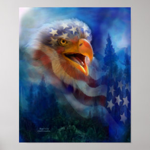 Pôster Poster/impressão da arte do grito de Eagle