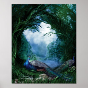 Pôster Poster/impressão da arte dos pavões