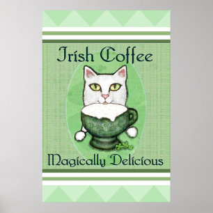 Pôster Poster/impressão do gato do café irlandês de St