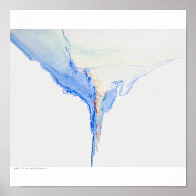 Poster Poster/Impressão: "Formulários azuis" (Frente)