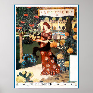 Poster Poster/impressão: Mês de setembro - Septembre