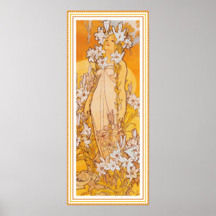 Pôster Poster/impressão: Mucha - flores - lírio