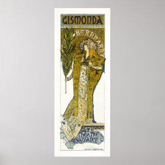 Poster Poster/Impressão: Mucha - Sarah Bernhardt - Gismon