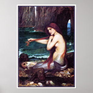 Pôster Poster/impressão: Uma sereia pelo Waterhouse de