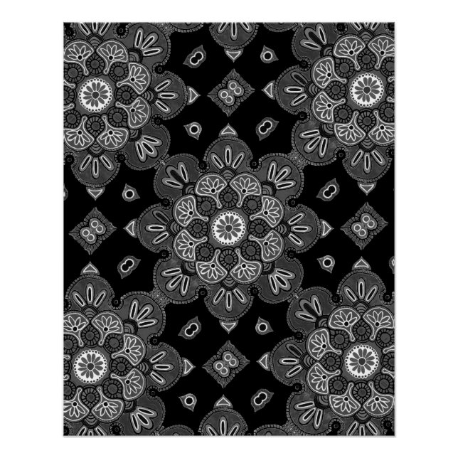 Pôster Poster imprimível com Medallion Design (Frente)