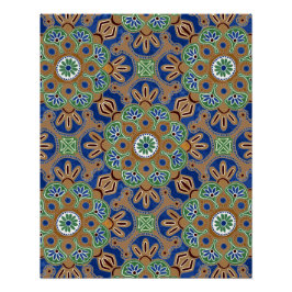 Pôster Poster imprimível com Medallion Design