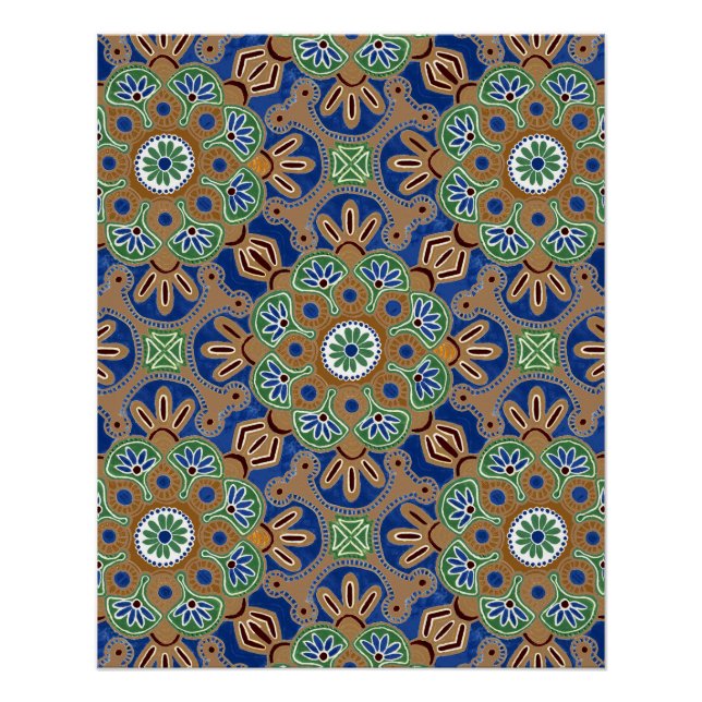 Pôster Poster imprimível com Medallion Design (Frente)