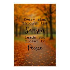 Pôster Poster Inspirador de outono