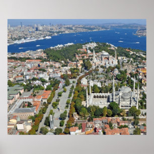 Poster Poster: Istambul - Sultanahmet e Bosphorus