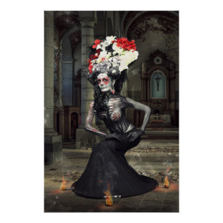 Pôster Poster Jeff Mougenot/Frederica Lolly (catrina)