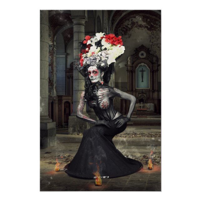 Pôster Poster Jeff Mougenot/Frederica Lolly (catrina) (Frente)