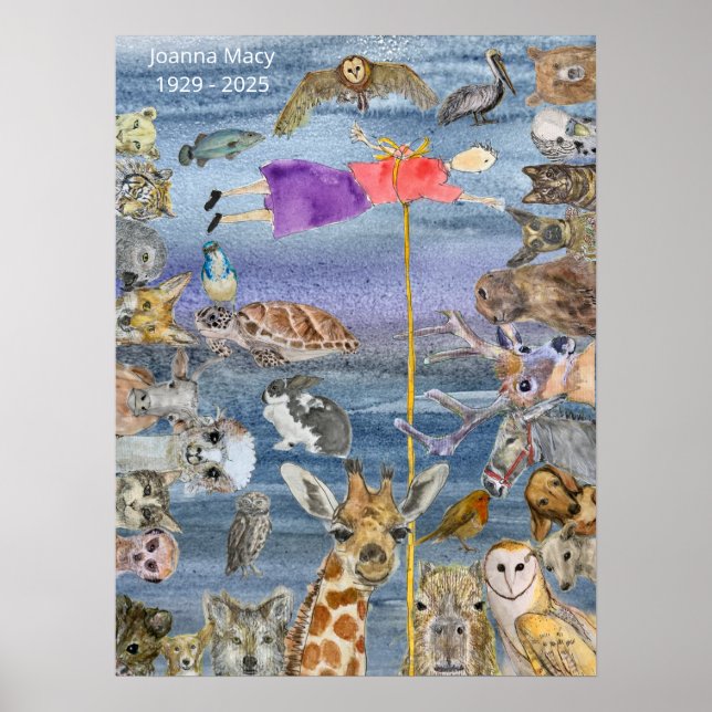 Poster Poster: Joanna flying amongst the animals (Frente)