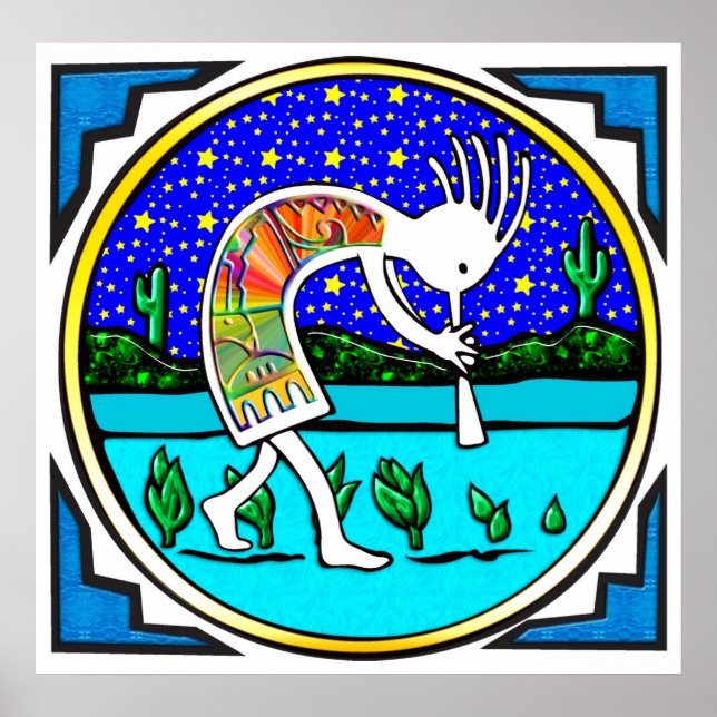 Poster Poster: Kokopelli sob as estrelas (Frente)